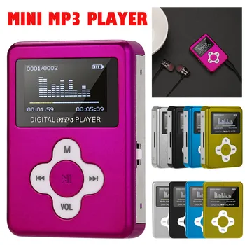 Usb Mini HiFi muzikos grotuvas MP3 walkman reproductor Metalo MP3 Grotuvas, LCD Ekranas Parama 32GB Micro SD TF Kortelę dropshipping