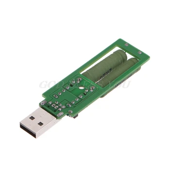 USB Rezistorius Elektroninių Apkrova w/Jungiklis Reguliuojamas 3 Srovė 5V Atsparumas Testeris Lašas Laivybos
