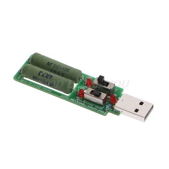 USB Rezistorius Elektroninių Apkrova w/Jungiklis Reguliuojamas 3 Srovė 5V Atsparumas Testeris Lašas Laivybos
