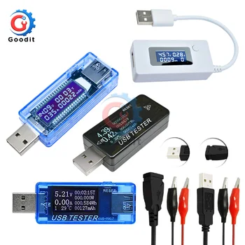 USB Testeris DC Digital Voltmeter Amperimetro Įtampa Srovės Matuoklis Ammeter Detektorius Maitinimo Banko Įkroviklio Indikatorius USB Gydytojas