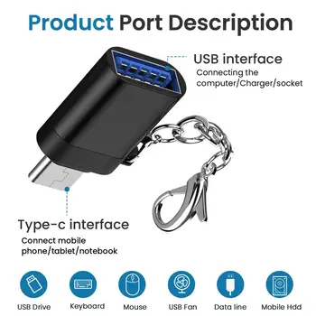 USB Type C) USB 3.0 Adapteris C Tipo OTG Konverteris Greito Įkrovimo Duomenų Sinchronizavimo Kabelis 