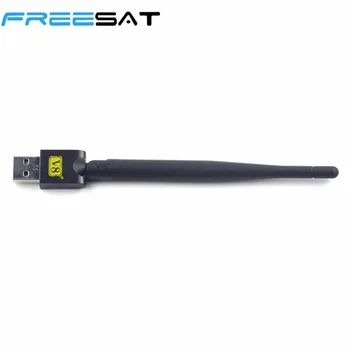 USB WiFi Su Antena Dirbti Freesat V7 V8 Serijos Skaitmeninės Palydovinės Imtuvai, TV Set-Top Box Stabilus Signalas