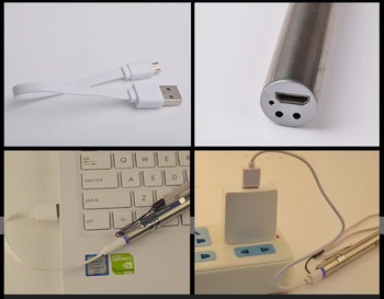 USB Įkraunamas LED Žibintuvėlis Aukštos kokybės Galingas Mini LED Žibintuvėlis XML atsparus Vandeniui Dizainas Pen Kabinti Su Metalo Klipas