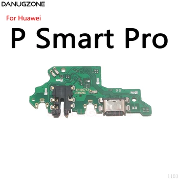 USB Įkrovimo Dokas Uosto Lizdas Jack Plug Jungtis baterijos Valdybos Flex Kabelis Huawei P Smart Plus 2018 2019 / P Smart Pro + 2019