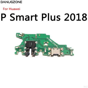 USB Įkrovimo Dokas Uosto Lizdas Jack Plug Jungtis baterijos Valdybos Flex Kabelis Huawei P Smart Plus 2018 2019 / P Smart Pro + 2019