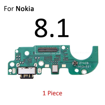 USB Įkrovimo Kroviklis Doke Uosto Valdyba Su Mikrofonu Mic Flex Kabelis Skirtas Nokia 6.1 7 Plius 8 8.1 7.2 7.1 6.2 6 2017 2018