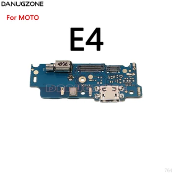 USB Įkrovimo lizdas Dokas Plug Jungtis Mokestis Valdybos Flex Kabelis Su Mikrofonu + Vibratorius Motorola Moto E4 Plius