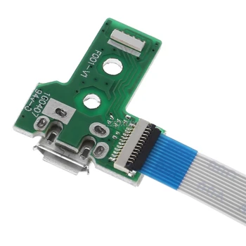 USB Įkrovimo lizdas Lenta Su 12 Pin Flex Kabelis JDS-030 PS4 Valdytojas