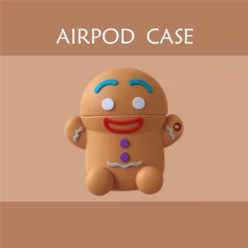Už Airpods 2 3D Mielas Meduoliai su imbiero priedais Vyras animacinių filmų Silikono Ausinių Bylas dėl 