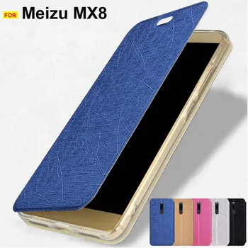 Už Meizu X8 atveju Ultra plonas stovas odos atveju Meizu X8 padengti Meizu M6T flip case for Meizu M6 Pastaba M6S Pastaba 9 15 16XS atveju