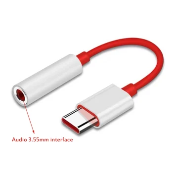 Už Oneplus 7 Pro 6T USB C Tipo Prie 3,5 MM Ausinių Lizdo Adapteris Aux Audio Xiaomi 