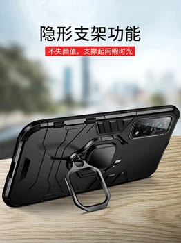 Už Xiaomi Mi 10T Pro Atveju Sunku Su Stovu Šarvai Žiedas atsparus smūgiams apsauginis galinis Dangtelis Atveju xiaomi mi 10t mi10t pro shell