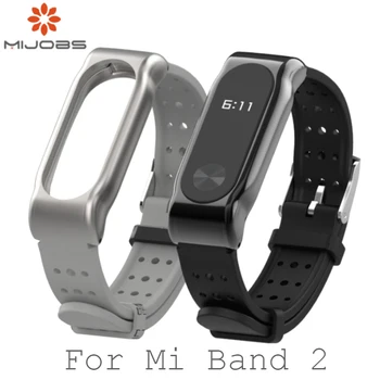 Už Xiaomi Mi Band 2 Dirželis Sporto apyrankės metalo Dirželis Miband 2 Apyrankė Pakeitimo Smart juosta Reikmenys Mi Band 2