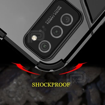 Už Xiaomi POCO M3 Atveju Šarvai atsparus smūgiams Žiedas Turėtojas Sunku Apsauginis Dangtelis POCO M3 X3 NFC Mi 10T Pro