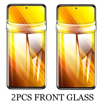 Už Xiaomi Poco X3 Hidrogelio Kino Poco X3 NFC Screen Protector dėl Xaomi Mažai Pock Poco X3 Kameros Stiklo Apsaugos x3nfc Filmas