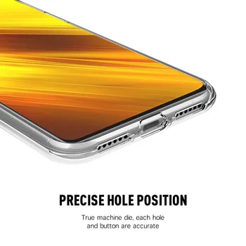 Už Xiaomi Poco X3 NFC Atveju, 360° Permatomas Priekinis, galinis Dangtelis Xiomi Mi Pocophone X 3 Poxo Poko 3x Pocox3 Atveju Telefono Coque Fundas