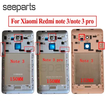 Už Xiaomi Redmi 3 Pastaba 150mm/152mm Baterijos Dangtelio Redmi 3 Pastaba Pro Galinį Dangtelį Durų Būsto Atveju Global/Specialusis Leidimas