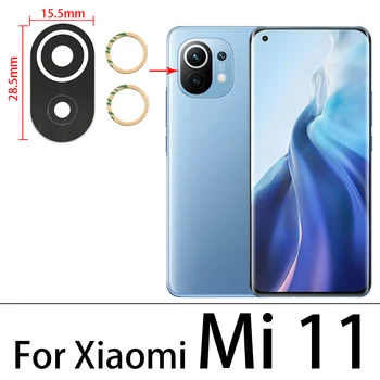 Už Xiaomi Redmi 9A 9C 9 Pastaba Pro Max 9S 8T Mi 10T 10 Pastaba Pro Lite Mi11 Kameros Stiklo Objektyvas Atgal Galinio vaizdo Kamera, Stiklinis Lęšis su Klijais