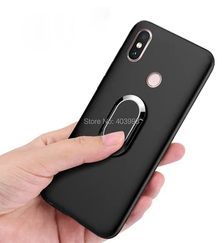 Už ZTE Blade 20 Smart Soft CaseMetal Žiedo Laikiklis Magnetinis Silikoninis Telefono dėklas Ant ZTE Blade 20 Smart 2019 V1050 Atvejais 6.49