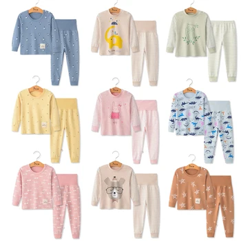 Vaikai Berniukai Sleepwear Baby Girl Žiemos Medvilnės Rinkiniai Vaikams Homewear Pižama Berniukui, Pižamos naktiniai drabužiai Vaikams 2-6T Bamblys Drabužiai