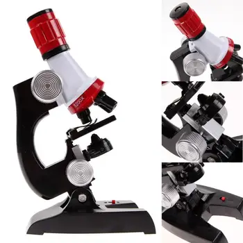 Vaikai Mikroskopo Komplektas Mokslo Laboratorijoje LED 100-1200X Biologinis Mikroskopas Namų Mokyklos Švietimo Žaislai vaikams, Optiniai Prietaisai