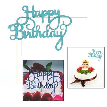 Vaikai Suaugusiųjų Popieriaus Laiške Cupcake Rėžtuvės Šalies Prekių Tortas Vėliavos Cupcake Rėžtuvės Laimingas Gimtadienio Dekoracijos