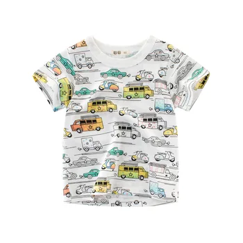 Vaikai, T-marškinėliai Berniukui Vasaros Gyvūnų Spausdinti Dinozaurų Berniukų Marškinėliai Mergaitėms Viršūnes Cartoon Kids marškinėliai Drabužius 1-8 M.