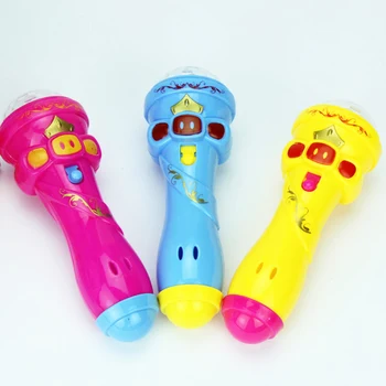 Vaikai Vaikai Mikrofono Formos Žaislas Žvaigždėtą Žibintuvėlis Žaislai Mirksi Stick YH-17