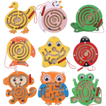 Vaikams, Mediniai Žaislai, Žvalgybos Plėtoti Montessori Žaislų Krūvas Vaikų 3D Medinė Dėlionė Švietimo Žaislai Vaikams, Naujųjų Metų Dovana