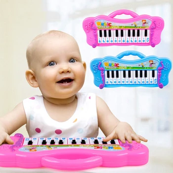 Vaikams Mini Elektroninę Pianino Klaviatūrą Muzikinis Žaislas su 7 iš Anksto įkelti Demo Dainos