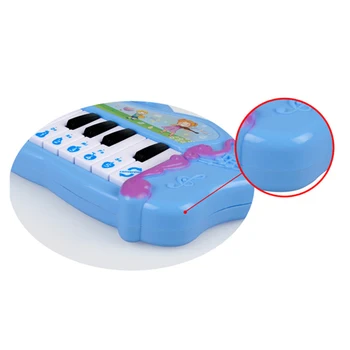 Vaikams Mini Elektroninę Pianino Klaviatūrą Muzikinis Žaislas su 7 iš Anksto įkelti Demo Dainos