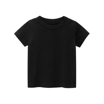 Vaikiški marškinėliai Topai Kūdikių Berniukų Medvilnės trumpomis Rankovėmis mergaitėms, Vaikams, pagrindinių spalvų drabužius, kūdikių trišakiai bamblys naujas 2020 drabužiai