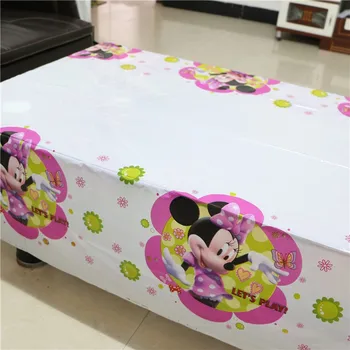 Vaikų Gimtadienio Minnie Mouse Apdailos Nustatyti Šalies Prekių Popieriaus Taurės Plokštė Servetėlės Reklama/Vėliavos Šiaudų Skrybėlę Saldainių Dėžutė