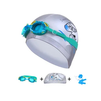 Vaikų Plaukimo akiniai Animacinių filmų Vaikams Plaukti Kepurės Ausis Plug Profesinės Žuvų, Krabų akiniai arena Vandeniui Plaukimo akiniai