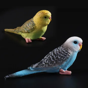 Vaikų Žaislai, 2 Vnt Statulėlės Gyvūnų Modelio, Sodo Puošmena Reikmenys, Miniatiūrinė Pasakų Mielas Modeliavimas Papūga Paukštis Pet Modeliai
