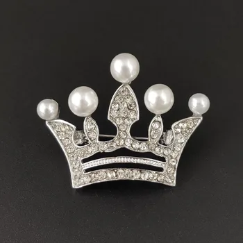 Vaizdo dienoraščių Naujas Metalo Crystal Crown Sagė Atvartas Pina Kostiumas Marškinių Apykaklės, Segtukai, Sagės, Moterims, Aksesuarai, Mados Juvelyrika