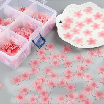 Valgomieji Plokštelių Popieriaus Gėlių Tortas, Saldumynai Papuošalai oblea valgomiems Japonijos Sakura Pyragai Dekoravimo Įrankiai