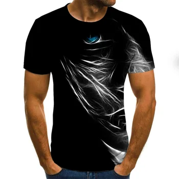 Vasaros 2020 naują trijų dimensijų išmaišykite vyriški T-shirt 3D spausdinimo vasarą, O apykaklės kasdien atsitiktinis juokinga T-shirt