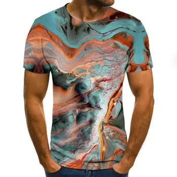 Vasaros Mados T-shirt Vyrai Moterų Palaidinukė 3D Spausdinimo Trumpas Rankovės Hip-Hop Viršų O-Kaklo Mados Megztinis
