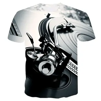 Vasaros vyriški t-shirt Motociklo T-shirt Pankų Drabužių, Retro Drabužių Mechaninė Marškinėlius Viršūnes Tees Vyrų Juokinga 3d marškinėliai
