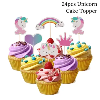 Vienaragis Šalies Prekių Vienkartinės Lėkštės Staltiesė Taurės Reklama Tortas Topper Vaikams Pirmojo Gimtadienio Dekoro Baby Shower Papuošalai
