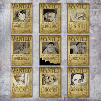 Vienas Gabalas Norėjo Luffy Ace Zoro Sanji Fonai Anime Plakatai Ir Spausdina Sienos Meno Tapybos Drobės Sienos Nuotraukas Kūdikių, Vaikų Kambarys