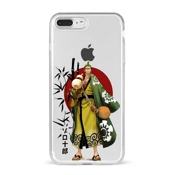 Vienas Gabalas, Telefono dėklas Japonijos Anime ir Animacinių filmų Luffy Zoro Coque 