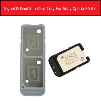 Vieną & Daul Sim Kortelės Dėklas Sony Xperia XA F3111 F3113 F3115 SIM Kortelės Lizdas Sony E5 F3311 F3313 Sim Kortelių Skaitytuvas Turėtojas