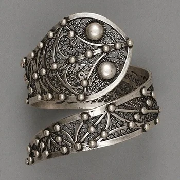 Vintage Papuošalai Retro Drožyba Gyvatės Žiedas Perdėti Asmenybės Šviesą Pareiškimą Žiedai Moterims