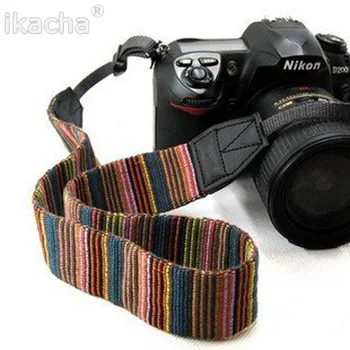 Vintage Stiliaus Minkštos Juostelės vaizdo Kameros Kaklo Dirželiai Peties Diržas su šlapia Danga VEIDRODINIŲ Už Nikon Canon Veiksmo Kameros
