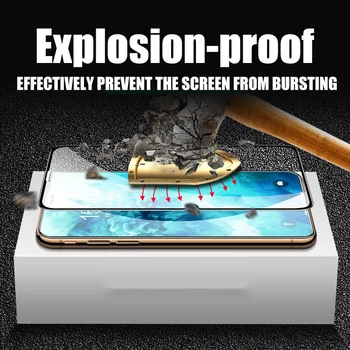 Visiška Apsauginis Stiklas iPhone 12 X 6 8 7 6S Plius Screen Protector, Stiklo iPhone 12 XS 11 Pro MAX XR SE 2020 Stiklo