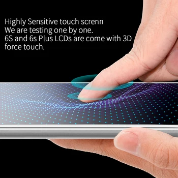 Visiškai Asamblėja LCD Ekranas iPhone 5 5s 6s 7 8 Plius LCD Jutiklinis Ekranas skaitmeninis keitiklis Asamblėjos+Home Mygtuką, Priekinė Kamera Visiškai LCD