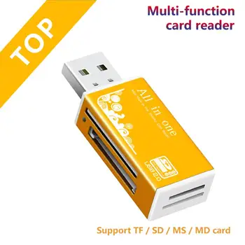Viskas Viename Kortelių Skaitytuvą, USB 2.0 SD Kortelių Skaitytuvas Adapteris Parama TF CF, SD, Mini SD, SDHC MMC, MS