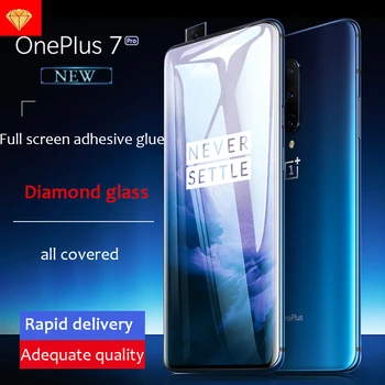 Visą Klijų Grūdintas Stiklas Ekrano apsaugos Oneplus 7T Pro 8 Pro